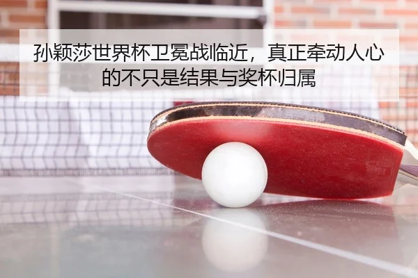 孙颖莎世界杯卫冕战临近，真正牵动人心的不只是结果与奖杯归属